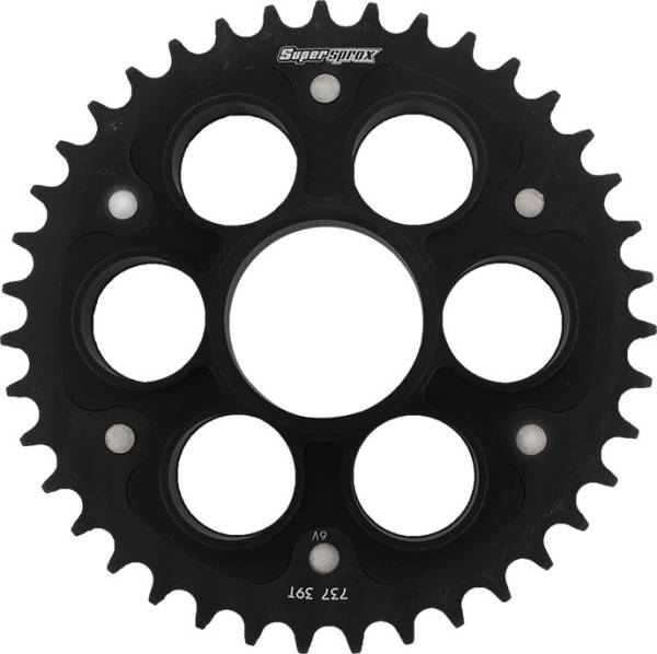 SUPERSPROX - REAR STEALTH SPROCKET ALU/STL 39T-520 BLK DUC - Image 1