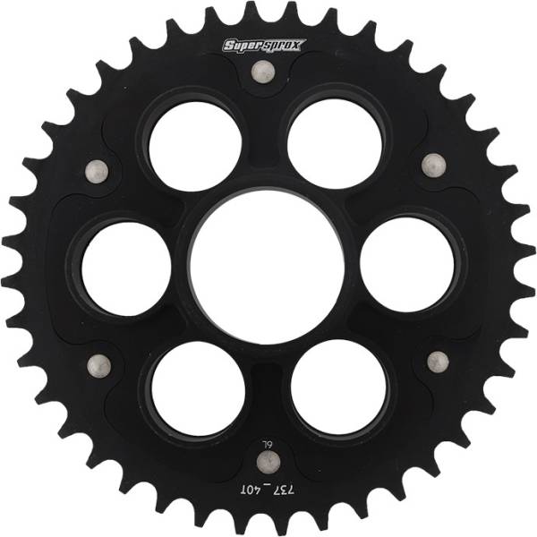 SUPERSPROX - REAR STEALTH SPROCKET ALU/STL 40T-520 BLK DUC - Image 1