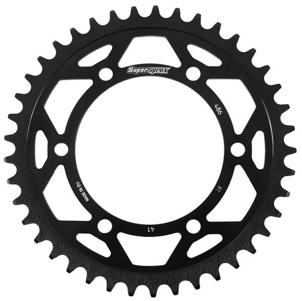 SUPERSPROX - REAR EDGE SPROCKET STEEL 41T-520 BLK HON/KAW/SUZ/YAM - Image 1