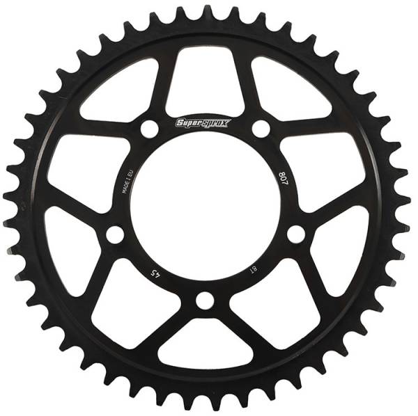 SUPERSPROX - REAR EDGE SPROCKET STEEL 45T-525 BLK SUZ - Image 1