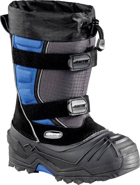 BAFFIN - YOUTH EIGER BOOTS CHARCOAL/BLUE SZ 01 - Image 1