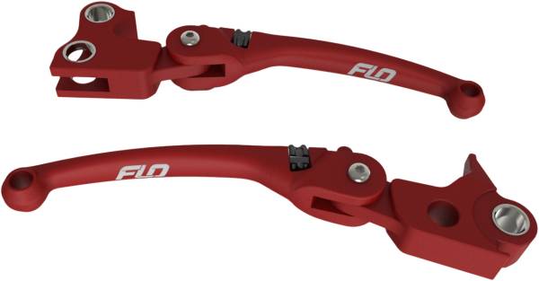 FLO MOTORSPORTS - MX STYLE LEVER SET RED `96-17 FXD - Image 1