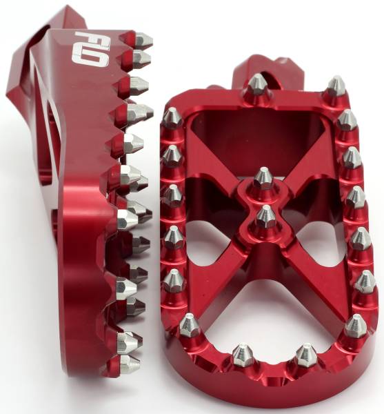 FLO MOTORSPORTS - ADVENTURE/SNOW FOOTPEG RED - Image 1