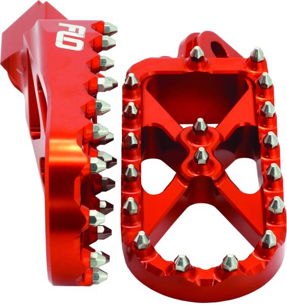 FLO MOTORSPORTS - ADVENTURE/SNOW FOOTPEG ORANGE - Image 1