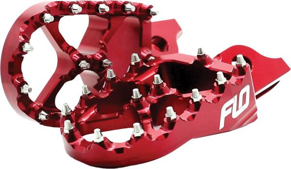 FLO MOTORSPORTS - PRO SERIES FOOT PEGS RED SUZ - Image 1