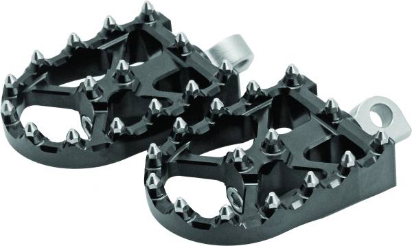 FLO MOTORSPORTS - BMX STYLE FOOT PEGS BLACK - Image 1