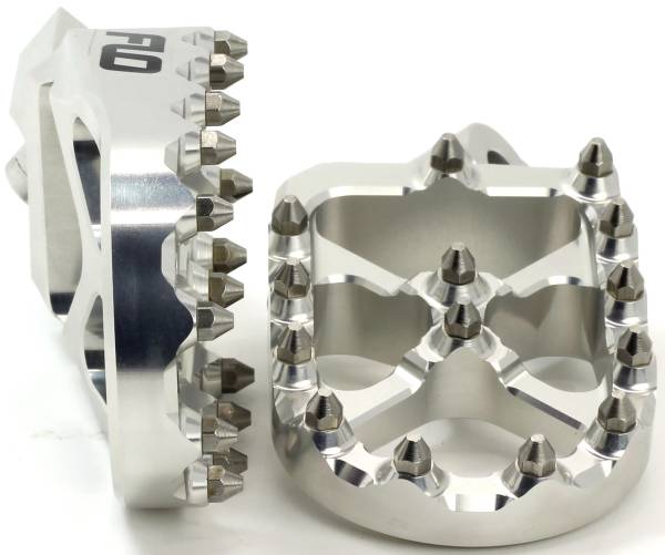 FLO MOTORSPORTS - PRO SERIES FOOT PEGS SILVER KTM/HUS - Image 1