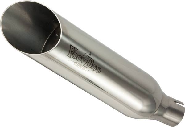 VOODOO - SINGLE SHORTY SLIP-ON EXHAUST POLISHED - Image 1