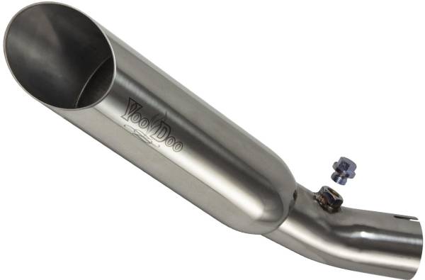 VOODOO - SINGLE SHORTY SLIP-ON EXHAUST POLISHED - Image 1