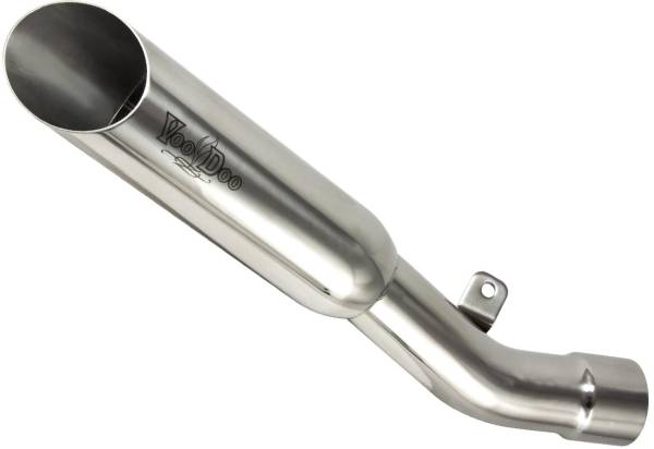 VOODOO - SINGLE SHORTY SLIP-ON EXHAUST POLISHED - Image 1