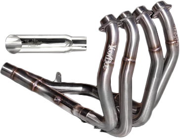 VOODOO - SHORTY FULL EXHAUST SYSTEM 4 INTO 1 POLISHED BUSA - Image 1