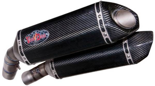 VOODOO - PERFORMANCE SERIES EXHAUST DUAL CARBON/TI MUFFLER - Image 1