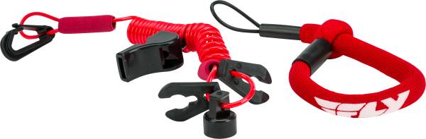 FLY RACING - ULTRA CORD FLOATING TETHERCORD /LANYARD (RED) - Image 1