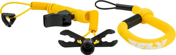 FLY RACING - ULTRA CORD FLOATING TETHERCORD /LANYARD (YELLOW) - Image 1