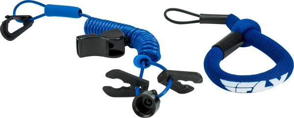 FLY RACING - ULTRA CORD FLOATING TETHERCORD /LANYARD (BLUE) - Image 1