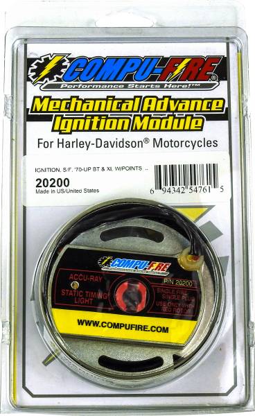 COMPUFIRE - IGNITION KIT SINGLE FIRE (MECH ADV)`70-99 BT `71-01 XL - Image 1