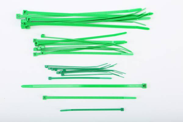 HELIX - ASSORTED CABLE TIES GREEN 30/PK - Image 1