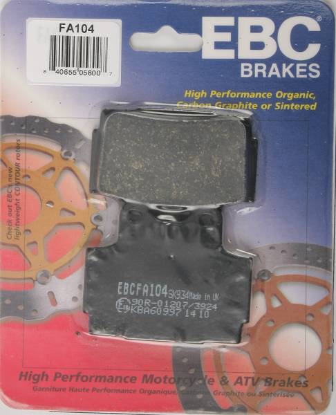 EBC - BRAKE PADS FA104 ORGANIC - Image 1