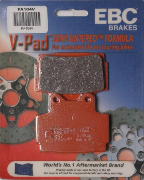 EBC - BRAKE PADS FA104V SEMI-SINTERED V SERIES - Image 1