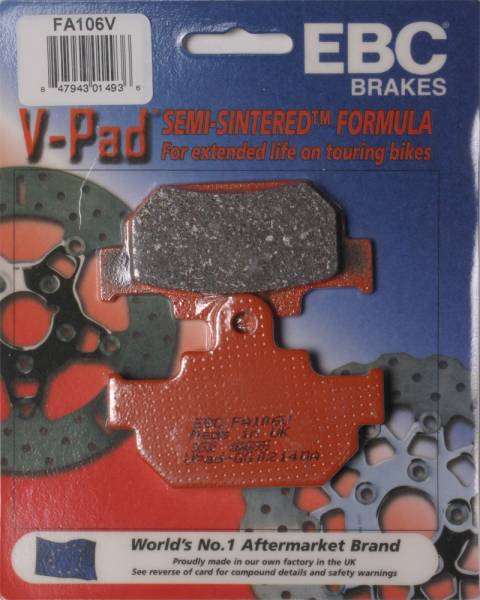 EBC - BRAKE PADS FA106V SEMI-SINTERED V SERIES - Image 1