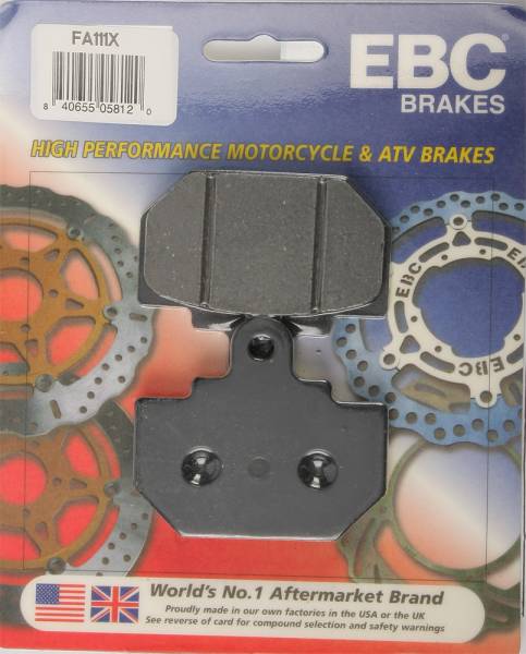 EBC - BRAKE PADS FA111X CARBON X SERIES - Image 1