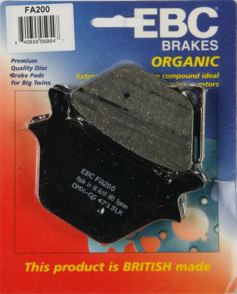 EBC - BRAKE PADS FA200 ORGANIC - Image 1