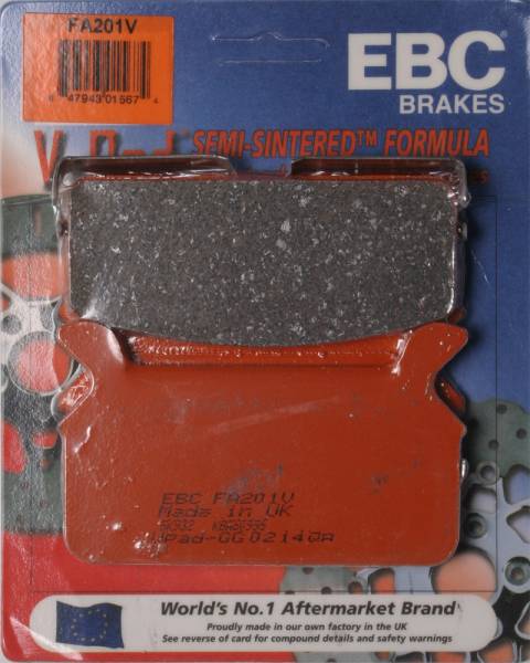 EBC - BRAKE PADS FA201V V-SERIES - Image 1