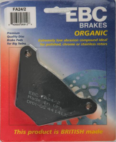 EBC - BRAKE PADS FA24/2 ORGANIC - Image 1