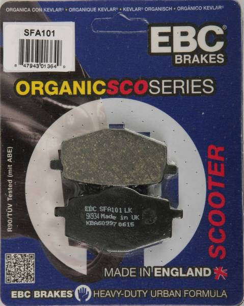 EBC - BRAKE PADS SFA101 ORGANIC - Image 1