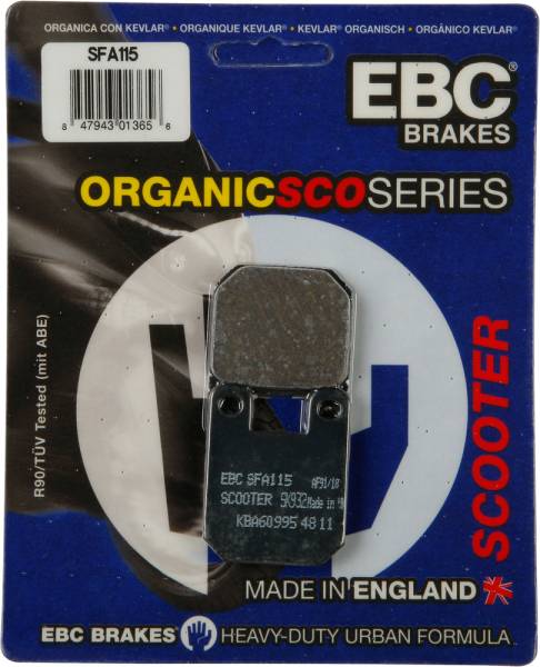 EBC - BRAKE PADS SFA115 ORGANIC - Image 1