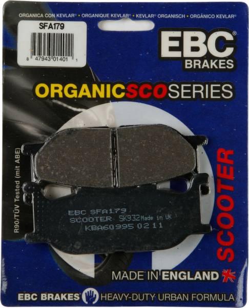 EBC - BRAKE PADS SFA179 ORGANIC - Image 1