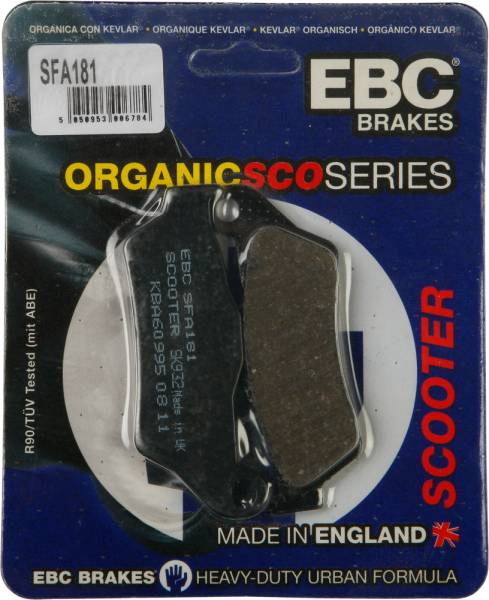 EBC - BRAKE PADS SFA181 ORGANIC - Image 1