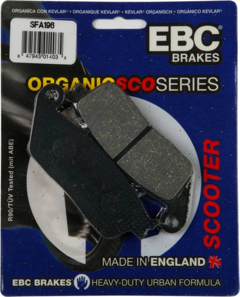 EBC - BRAKE PADS SFA196 ORGANIC - Image 1