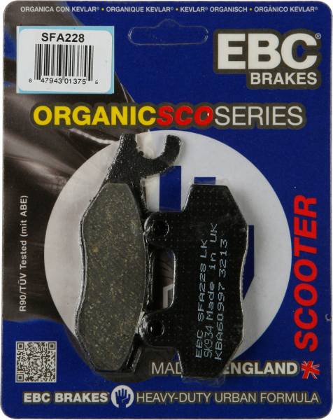 EBC - BRAKE PADS SFA228 ORGANIC - Image 1