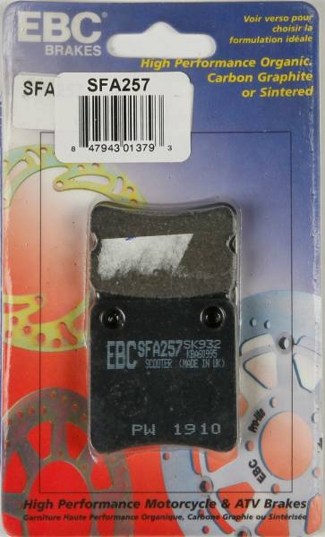 EBC - BRAKE PADS SFA257 ORGANIC - Image 1