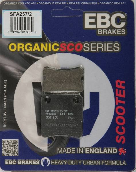 EBC - BRAKE PADS SFA257/2 ORGANIC - Image 1