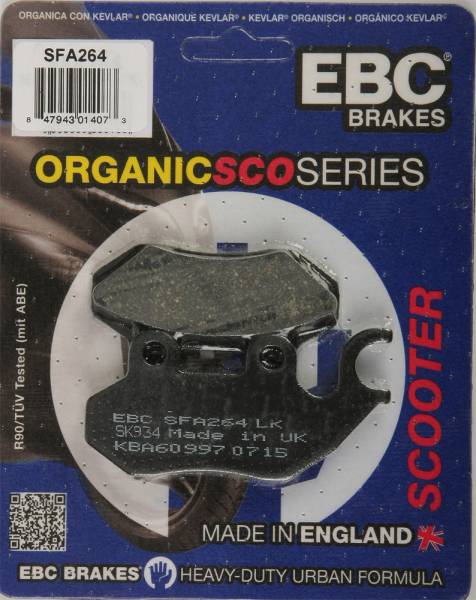 EBC - BRAKE PADS SFA264 ORGANIC - Image 1