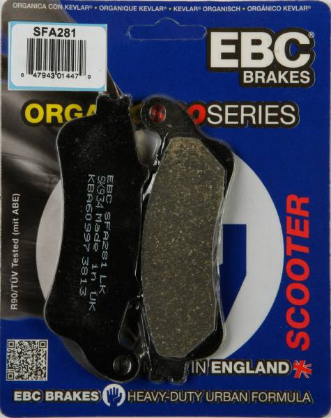 EBC - BRAKE PADS SFA281 ORGANIC - Image 1