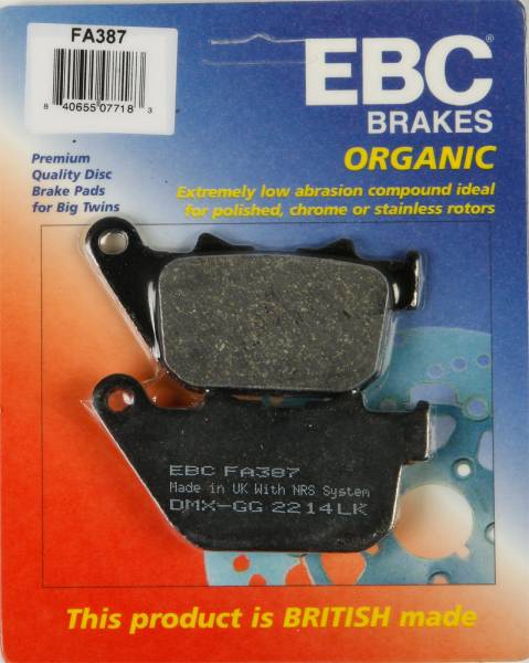 EBC - BRAKE PADS FA837 ORGANIC - Image 1