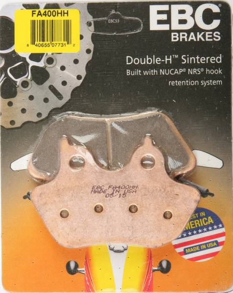 EBC - BRAKE PADS FA400HH DOUBLE-H SINTERED - Image 1