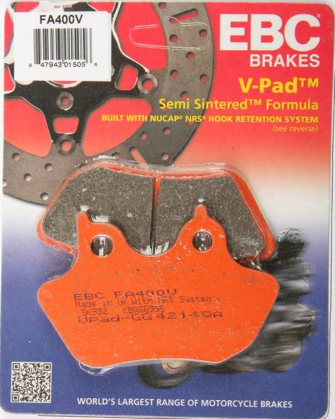 EBC - BRAKE PADS FA400V V-SERIES - Image 1