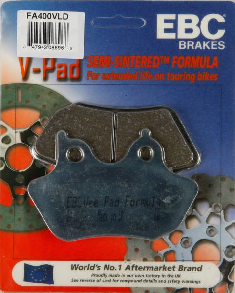 EBC - BRAKE PADS FA400VLD V-SERIES CHROME - Image 1