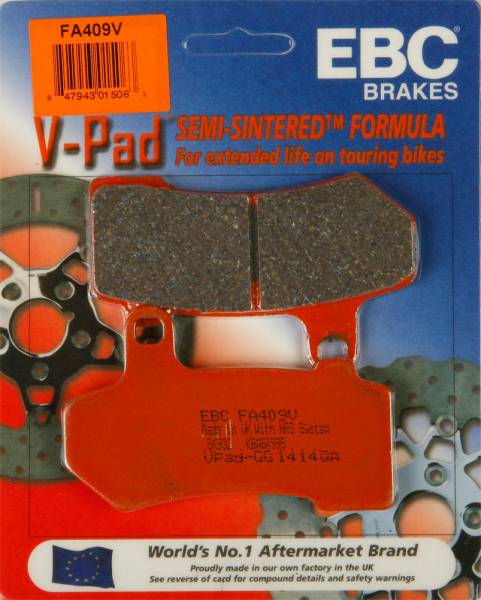 EBC - BRAKE PADS FA409V V-SERIES - Image 1