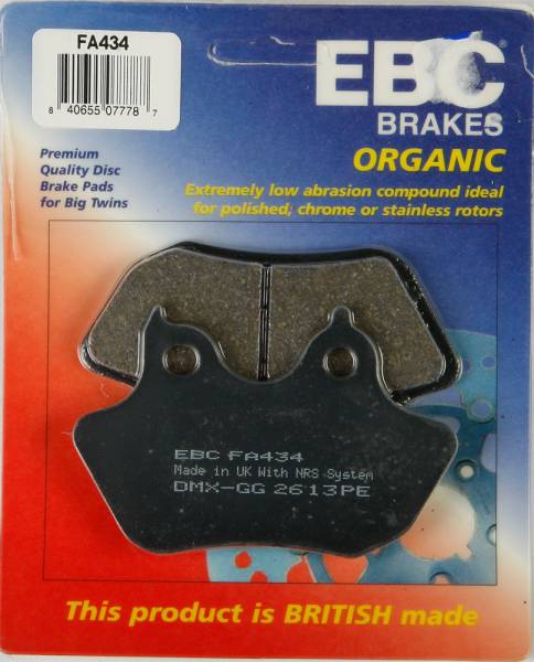 EBC - BRAKE PADS FA434 ORGANIC - Image 1