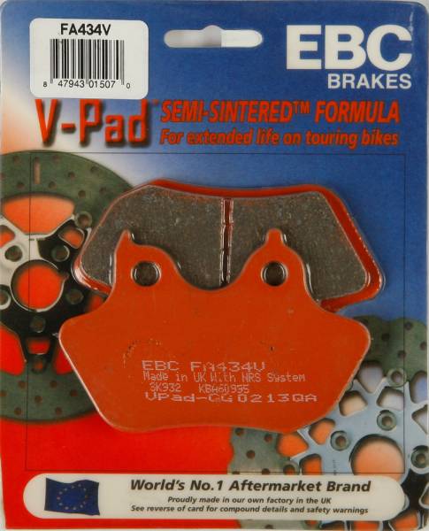 EBC - BRAKE PADS FA434V V-SERIES - Image 1