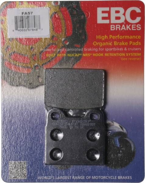 EBC - BRAKE PADS FA57 ORGANIC - Image 1