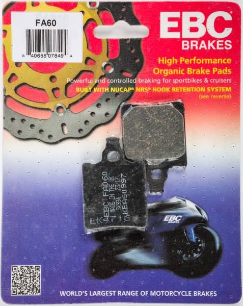 EBC - BRAKE PADS FA60 ORGANIC - Image 1