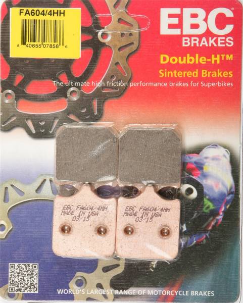 EBC - BRAKE PADS FA604/4HH DOUBLE-H SINTERED - Image 1