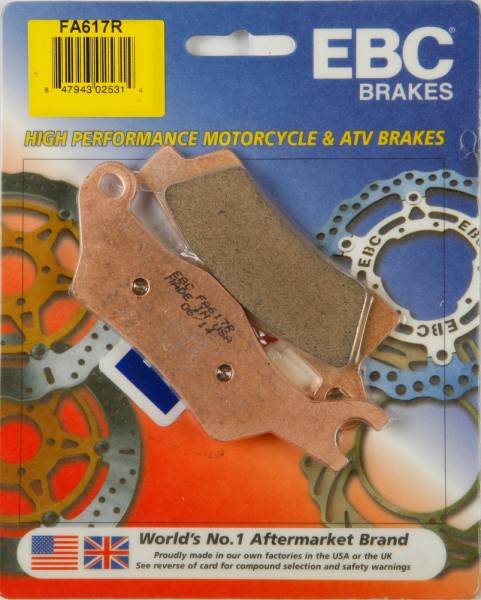 EBC - BRAKE PADS FA617R SINTERED R SERIES - Image 1