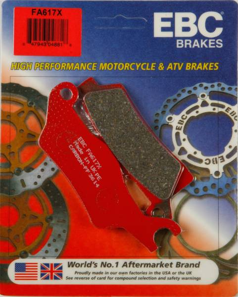 EBC - BRAKE PADS FA617X CARBON X SERIES - Image 1